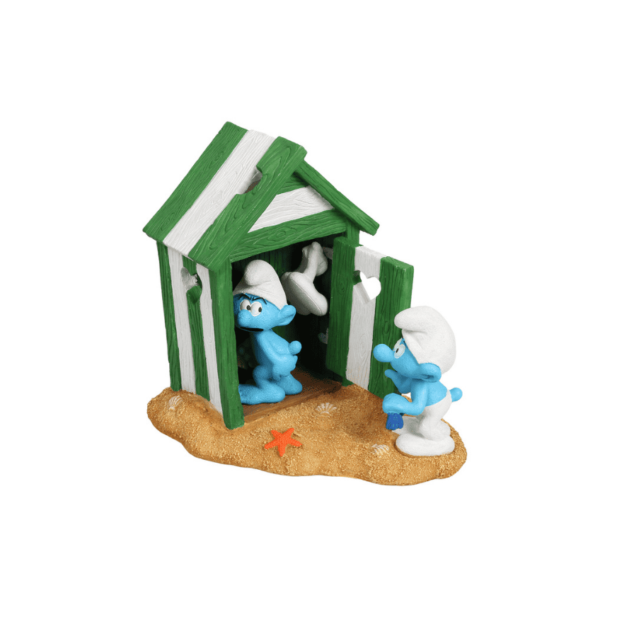 Schlümpfe mit Strandkabine Figur