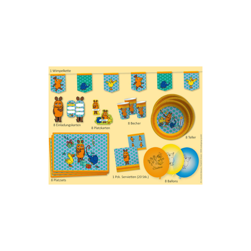 DIE MAUS Partyset