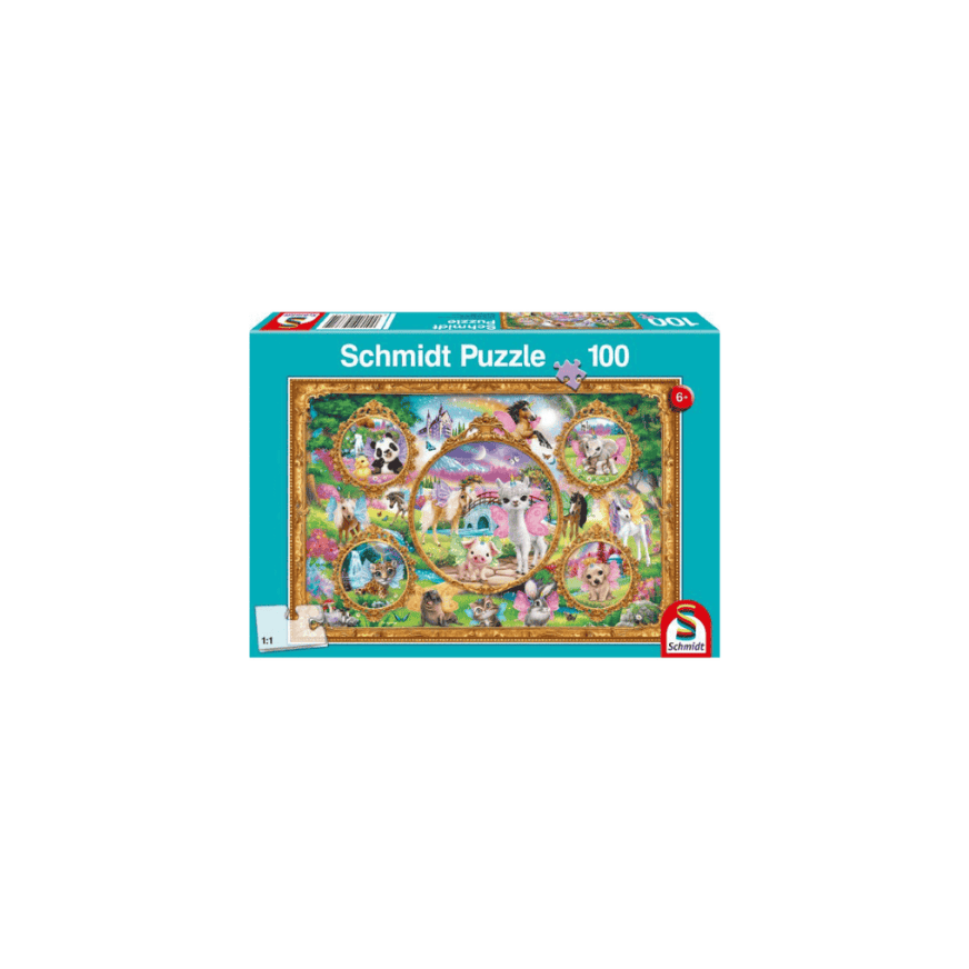 Animal Club, Einhorn-Tierwelt 100 Teile Puzzle