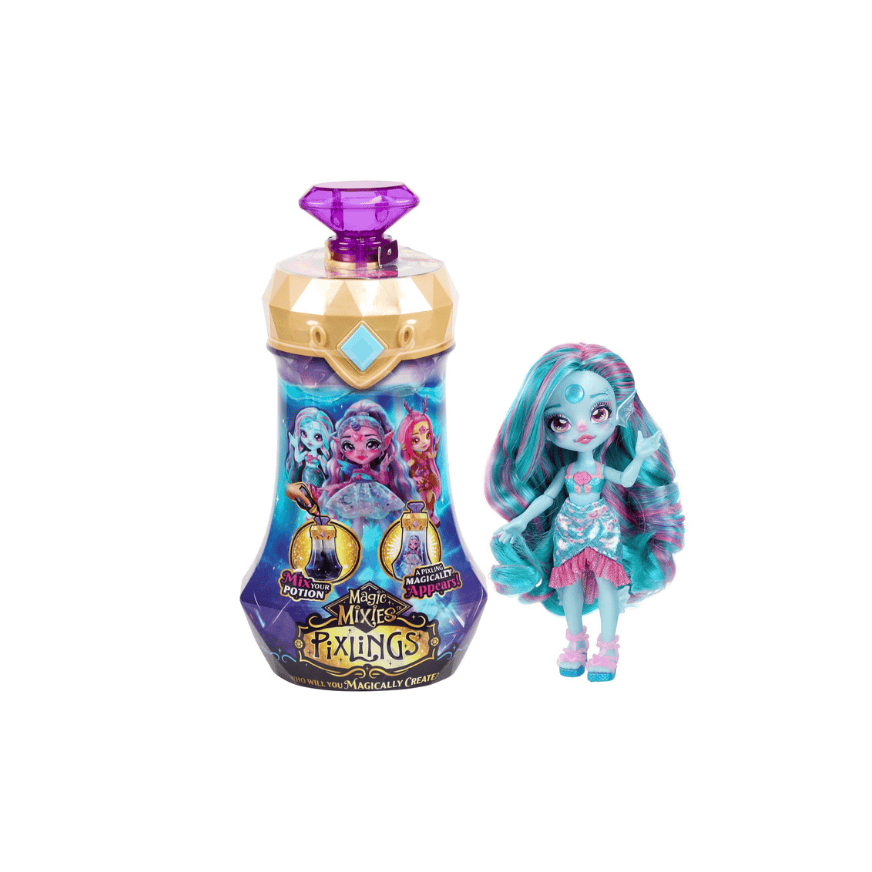 Magic Mixies Pixlings Marena The Mermaid Pixling Puppe (Aqua)
