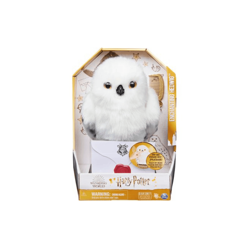 Spin Master 39760 Harry Potter Interaktive Plüsch-Eule Hedwig