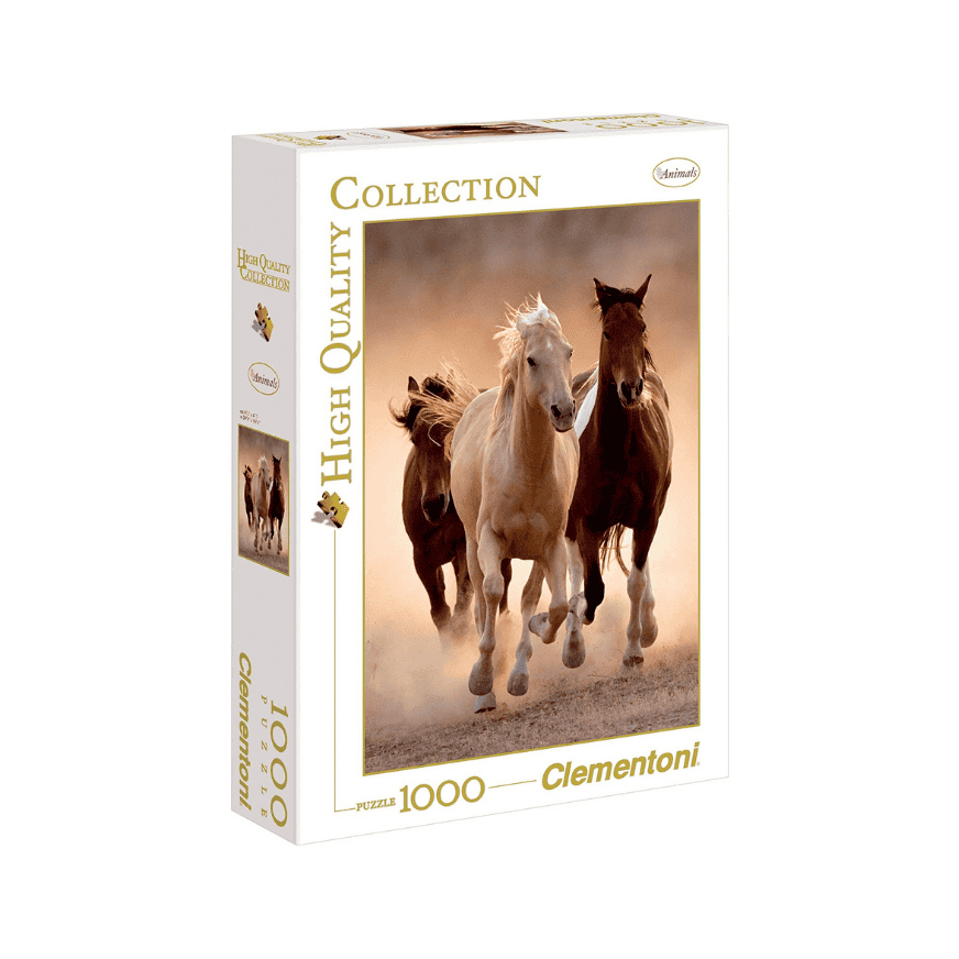 High Quality Collection 1000 Teile Puzzle Running horses