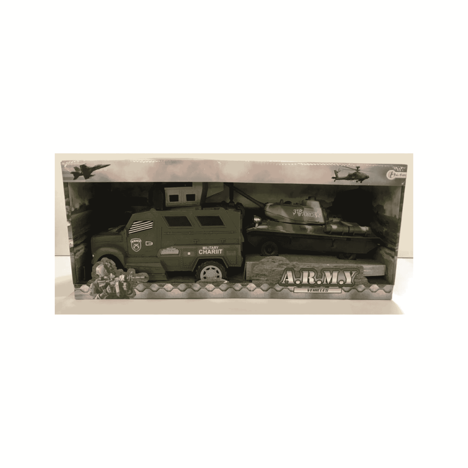 Army Vehicles Militärfahrzeug mit Panzer Spielset