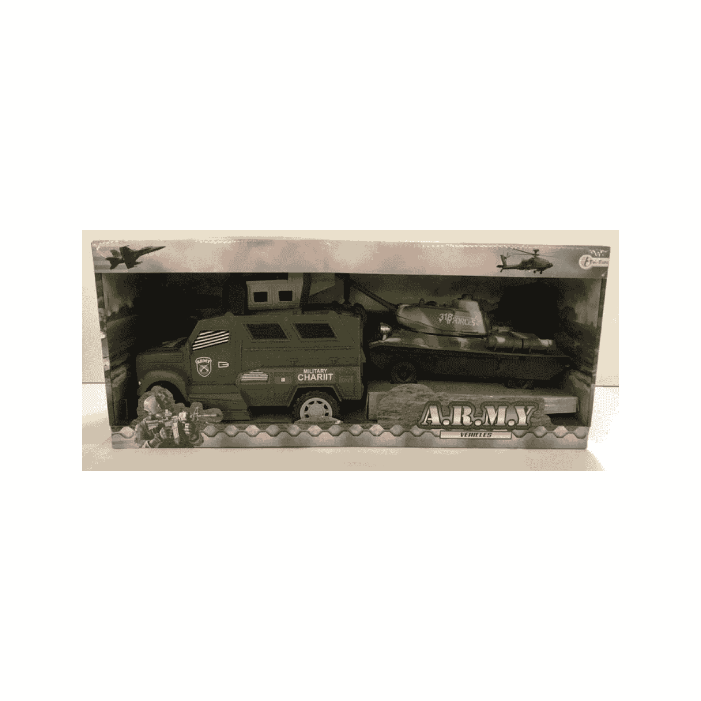 Army Vehicles Militärfahrzeug mit Panzer Spielset