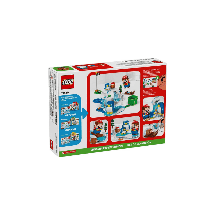 LEGO 71430 Super Mario™ Schneeabenteuer mit Familie Pinguin – Erweiterungsset (228 Teile)