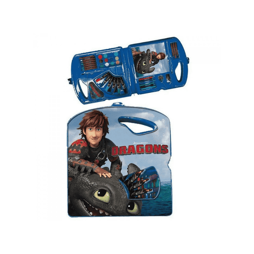 Dragons Drachenzähmen gefüllte Maltasche / Malkoffer &