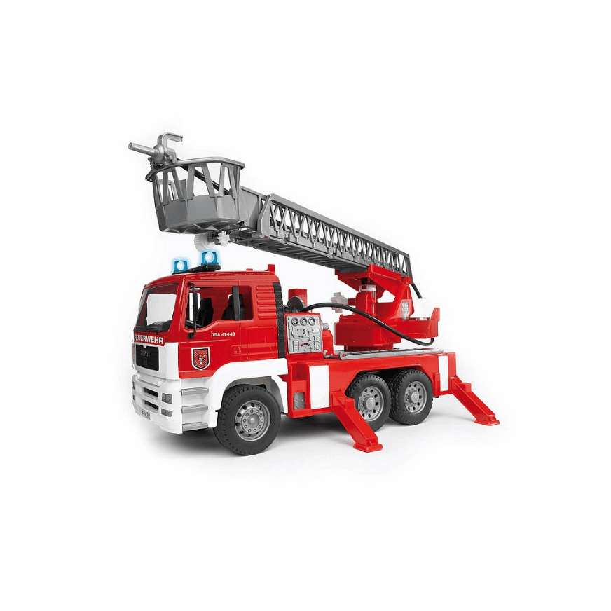 Bruder 02771 MAN TGA Feuerwehr mit Drehleiter, 1:16