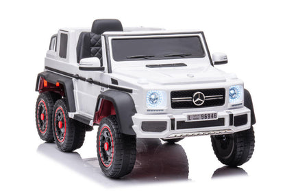 Mercedes G63 AMG 6x6 Elektro Kinderauto - 12V - Weiss