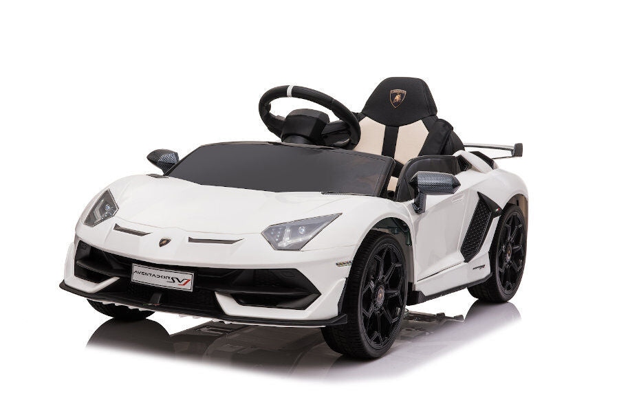Elektro Kinderauto Lamborghini Aventador SVJ - Weiß